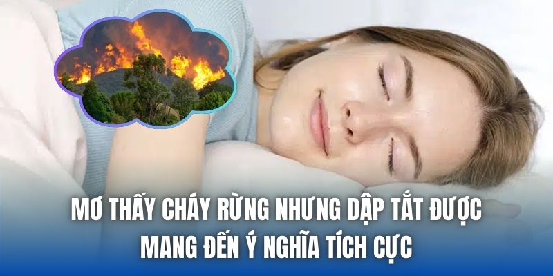 Mơ thấy cháy rừng nhưng dập tắt được mang đến ý nghĩa tích cực